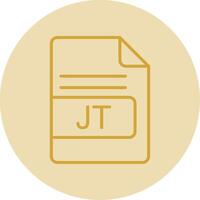 jt Datei Format Linie Gelb Kreis Symbol vektor