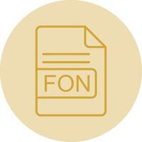 fon fil formatera linje gul cirkel ikon vektor
