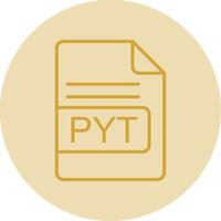 pyt Datei Format Linie Gelb Kreis Symbol vektor