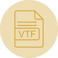 vtf Datei Format Linie Gelb Kreis Symbol vektor