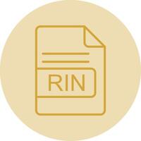 rin Datei Format Linie Gelb Kreis Symbol vektor