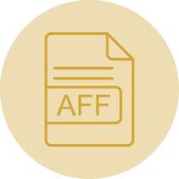 aff Datei Format Linie Gelb Kreis Symbol vektor