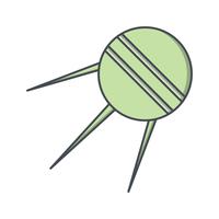 Sputnik-Vektor-Symbol vektor