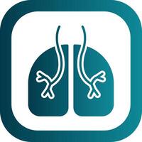 pulmonology glyf lutning hörn ikon vektor