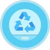 recyceln eben multi Kreis Symbol vektor