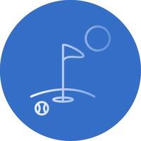 Golf eben Blase Symbol vektor