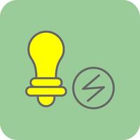 Energie Speichern gefüllt Gelb Symbol vektor