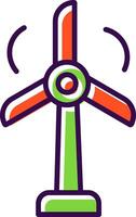 Wind Turbine gefüllt Design Symbol vektor