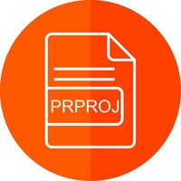 prproj Datei Format Linie Gelb Weiß Symbol vektor