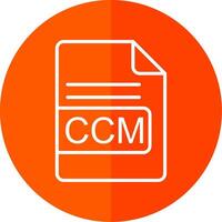 ccm Datei Format Linie Gelb Weiß Symbol vektor