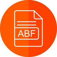 abf Datei Format Linie Gelb Weiß Symbol vektor