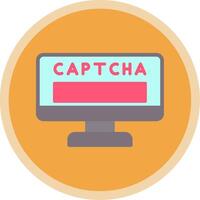 captcha platt mång cirkel ikon vektor