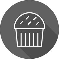 Vektor-Cupcake-Symbol vektor