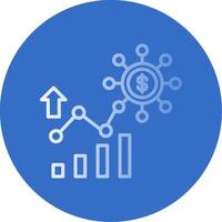 Geschäft Diagramm Gradient Linie Kreis Symbol vektor