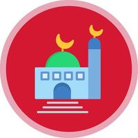 Moschee eben multi Kreis Symbol vektor