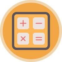 Taschenrechner eben multi Kreis Symbol vektor