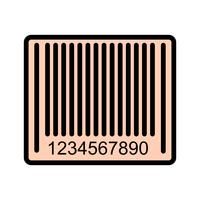 Vektor-Barcode-Symbol vektor