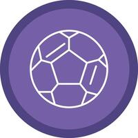 Fußball Linie multi Kreis Symbol vektor