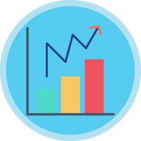 statistisch Diagramm eben multi Kreis Symbol vektor