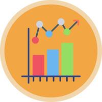 statistisch Diagramm eben multi Kreis Symbol vektor