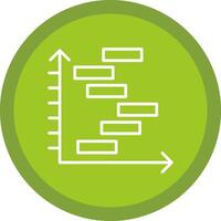 Mücke Diagramm Linie multi Kreis Symbol vektor