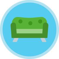 Sofa eben multi Kreis Symbol vektor