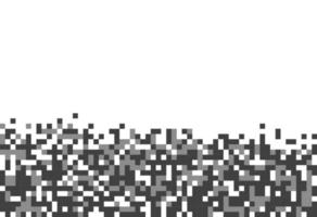 geometrisk mosaik pixel abstrakt mönster. svart och vit bakgrund. vektor design av din grafiska flyer affisch banner mall