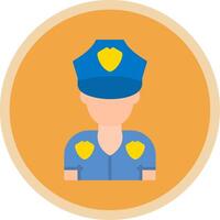 Polizist eben multi Kreis Symbol vektor