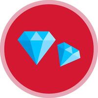 Diamant eben multi Kreis Symbol vektor