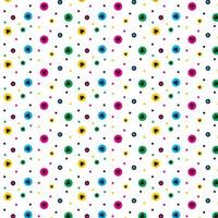 Polka Dot bunte Muster Hintergrund Vektor editierbar