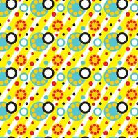 Polka Dot bunte Muster Hintergrund Vektor editierbar