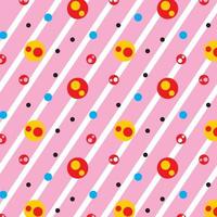 Polka Dot bunte Muster Hintergrund Vektor editierbar