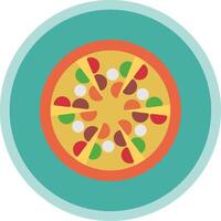 Pizza eben multi Kreis Symbol vektor