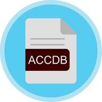 accdb fil formatera platt mång cirkel ikon vektor