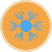 Schneeflocke eben multi Kreis Symbol vektor