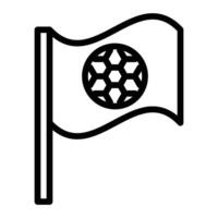 Flagge Linie Symbol Design zum persönlich und kommerziell verwenden vektor