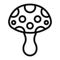 Pilz Linie Symbol Design vektor