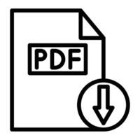 herunterladen pdf Linie Symbol Design vektor