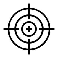 Ziellinien-Icon-Design vektor