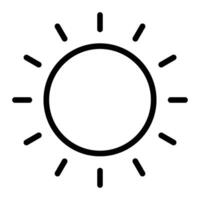 Sonne Linie Symbol Design vektor