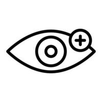 Auge Pflege Linie Symbol Design vektor