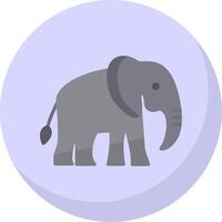 Elefant eben Blase Symbol vektor