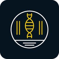 dna strå linje gul vit ikon vektor