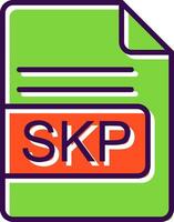 skp Datei Format gefüllt Design Symbol vektor