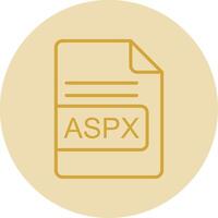 aspx Datei Format Linie Gelb Kreis Symbol vektor