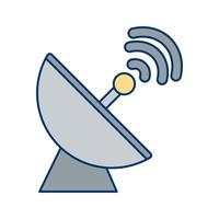 Satellitenschüssel-Vektor-Symbol vektor