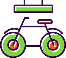 Fahrrad gefüllt Design Symbol vektor