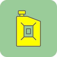 Benzin können gefüllt Gelb Symbol vektor