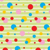 Polka Dot bunte Muster Hintergrund Vektor editierbar