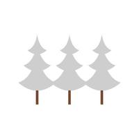 Kiefern Wald Szene Symbol vektor